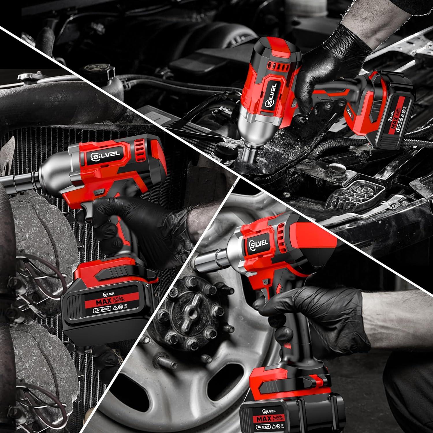 How We⁤ Put the SILVEL 650N·m Impact Wrench ​to Work
