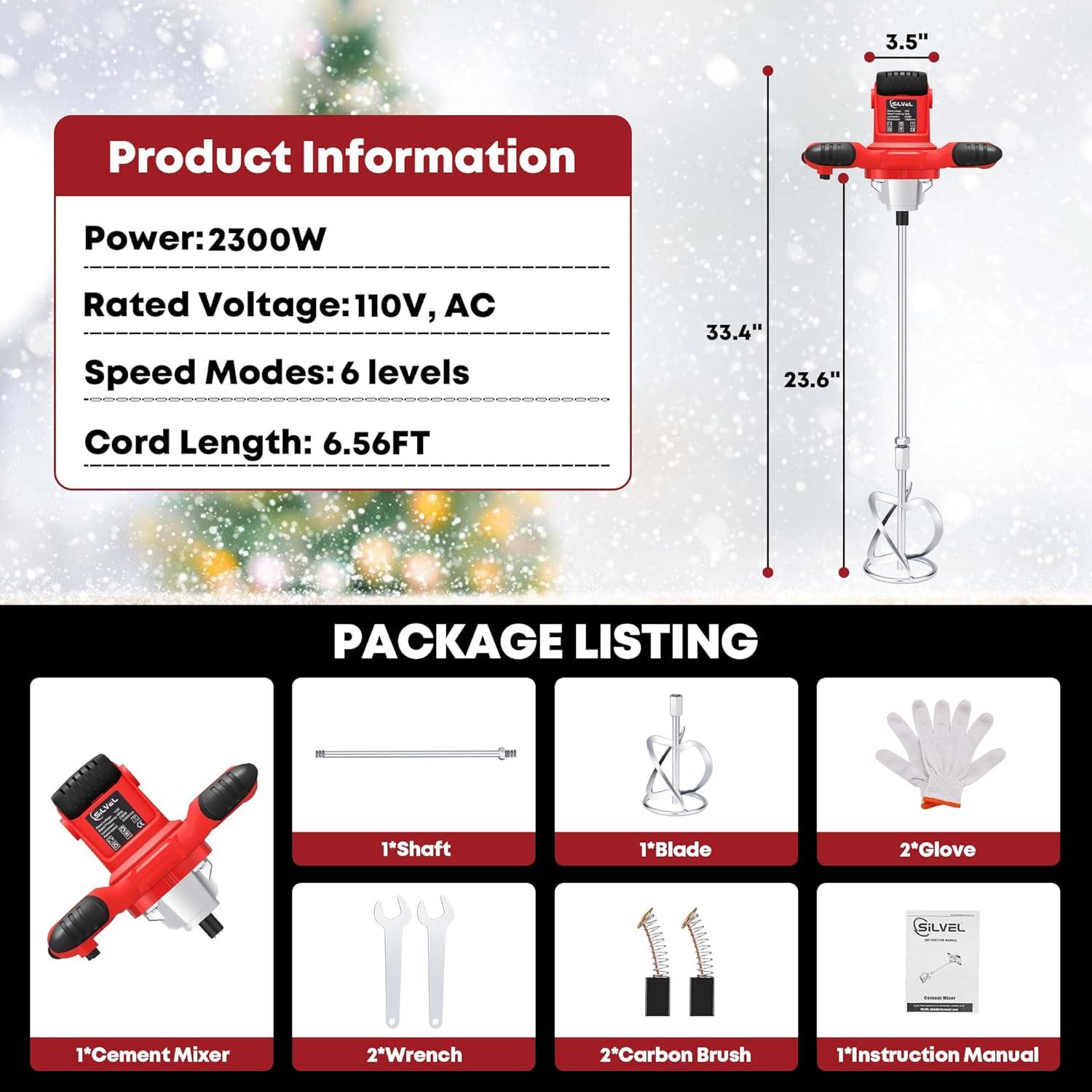 Our Review: SILVEL 2300W Mixer ‍- 6-Speed Power