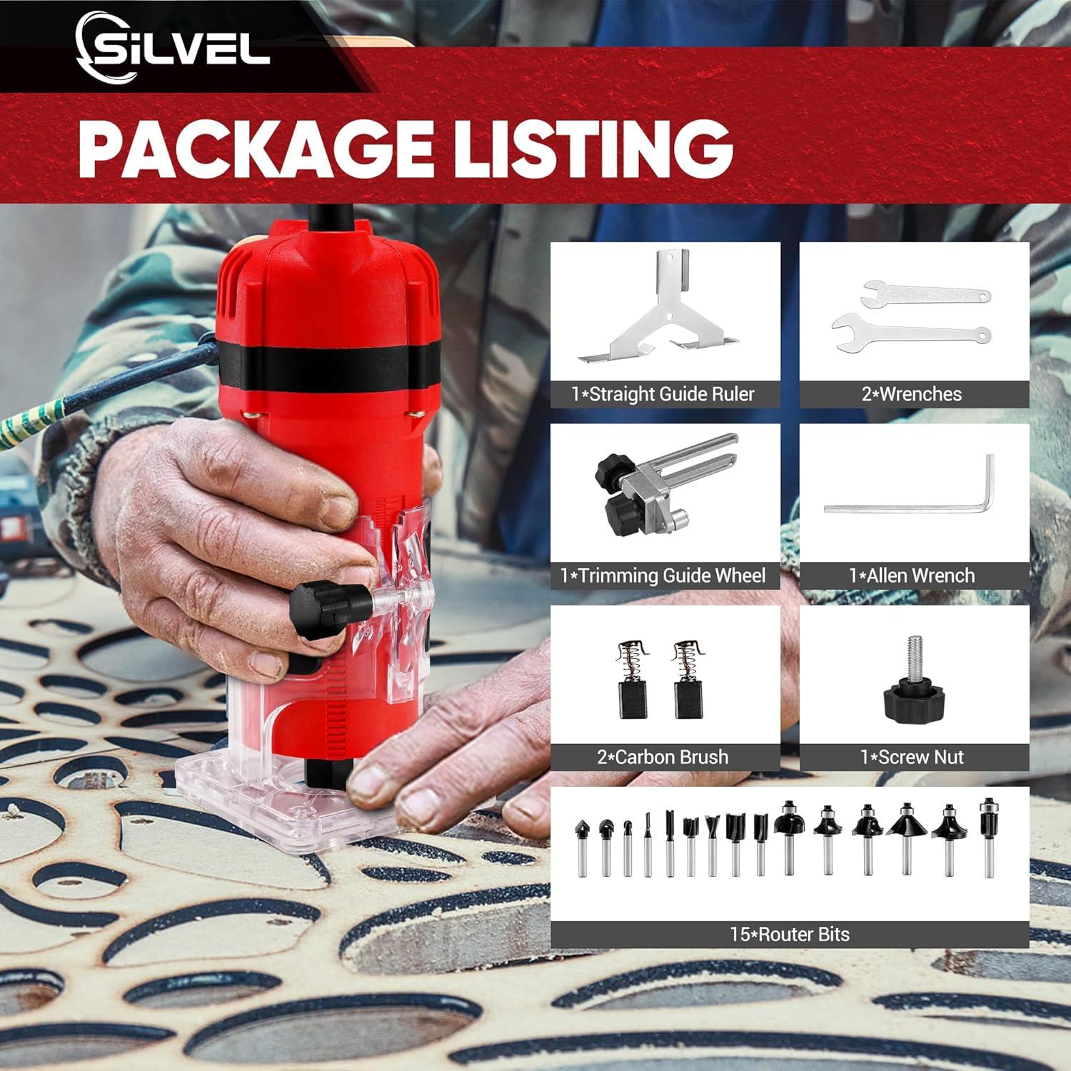 Our Compact Verdict: SILVEL 800W Router & Bit Set