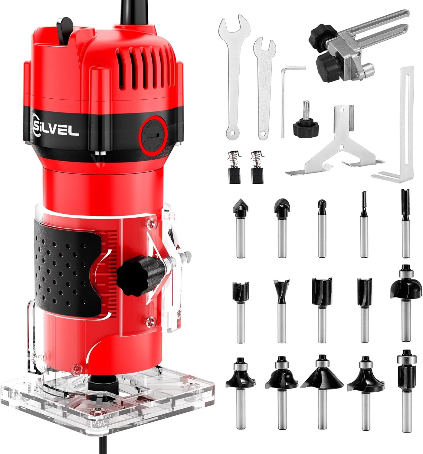 Our Compact Verdict: SILVEL 800W Router & Bit Set