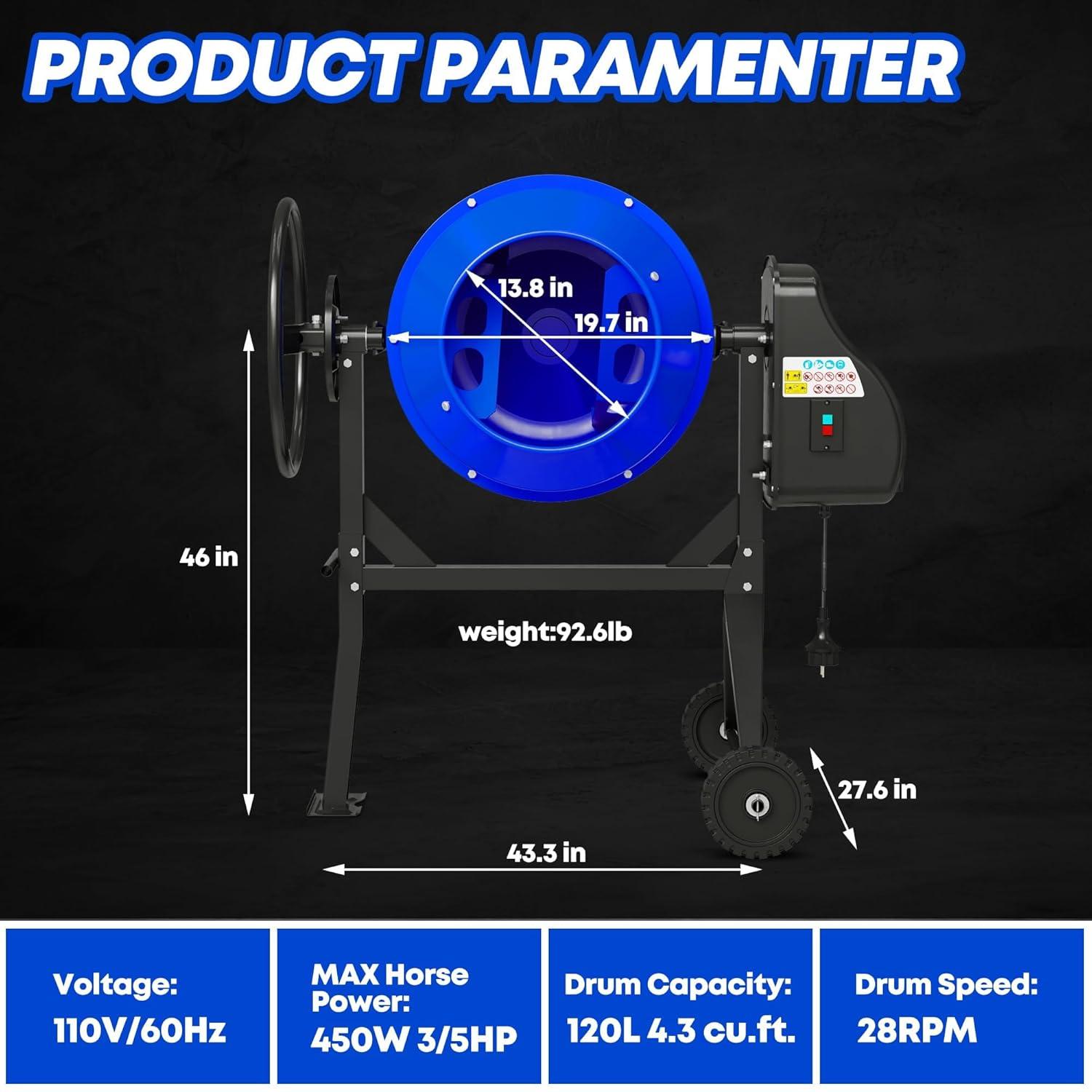 Why We Chose the SILVEL 4.3 Cu.Ft. Mixer for Small Jobs